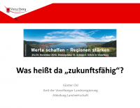 Was heißt „zukunftsfähig“? Günter Osl